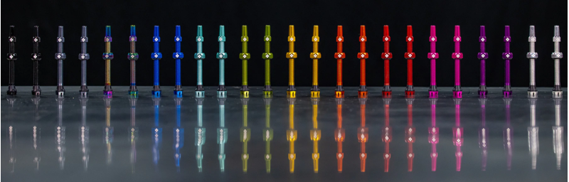 Muc Off Tubeless Valves V2 44mm Iridescent Aluminium-1